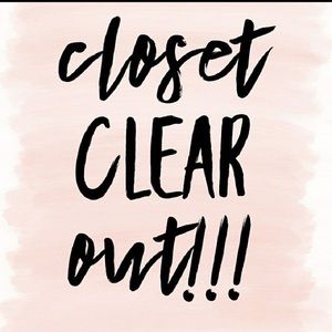 CLOSET CLEAR OUT SALE!!!